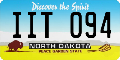 ND license plate IIT094