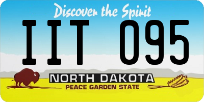 ND license plate IIT095