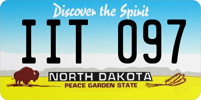 ND license plate IIT097