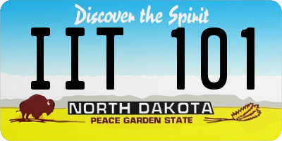 ND license plate IIT101