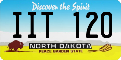 ND license plate IIT120