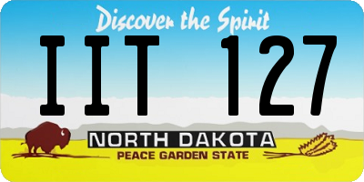 ND license plate IIT127