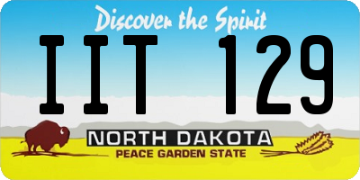 ND license plate IIT129