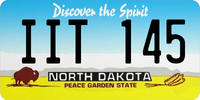 ND license plate IIT145