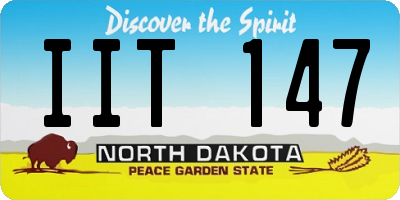 ND license plate IIT147