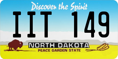 ND license plate IIT149