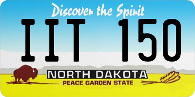 ND license plate IIT150