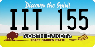 ND license plate IIT155