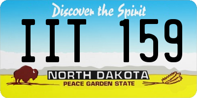 ND license plate IIT159