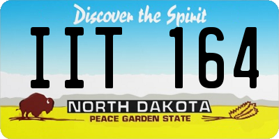 ND license plate IIT164