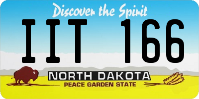 ND license plate IIT166