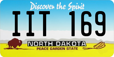 ND license plate IIT169