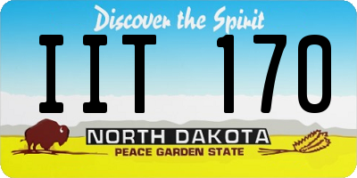 ND license plate IIT170