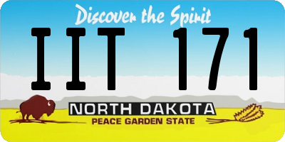 ND license plate IIT171