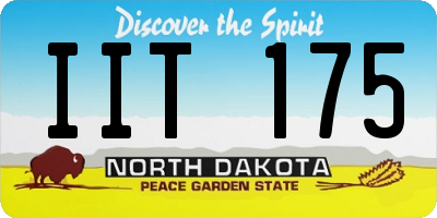 ND license plate IIT175