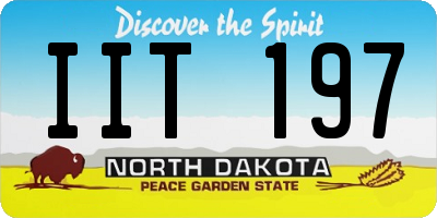 ND license plate IIT197