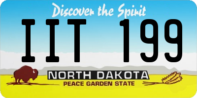 ND license plate IIT199