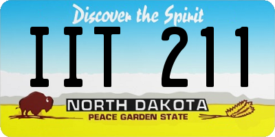 ND license plate IIT211