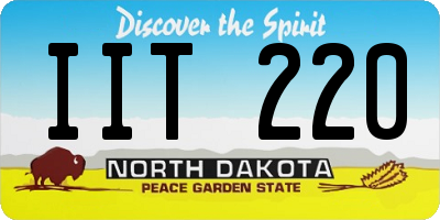 ND license plate IIT220