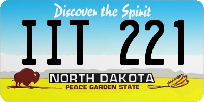 ND license plate IIT221