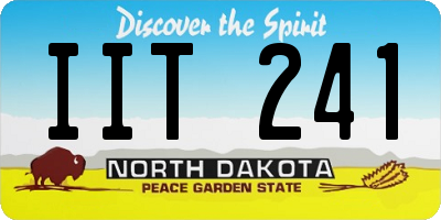 ND license plate IIT241