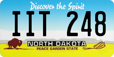 ND license plate IIT248
