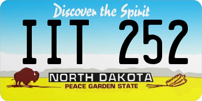 ND license plate IIT252