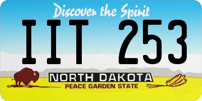 ND license plate IIT253
