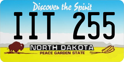 ND license plate IIT255