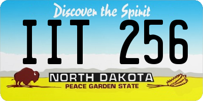 ND license plate IIT256