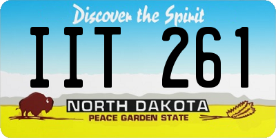 ND license plate IIT261