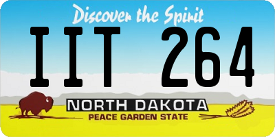 ND license plate IIT264