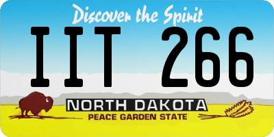 ND license plate IIT266