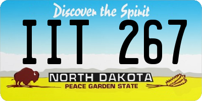 ND license plate IIT267
