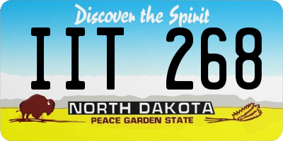 ND license plate IIT268