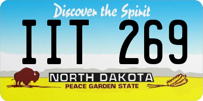 ND license plate IIT269