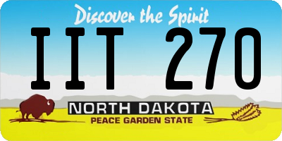 ND license plate IIT270