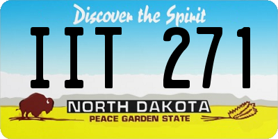 ND license plate IIT271