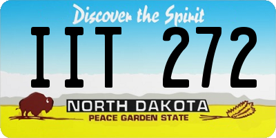 ND license plate IIT272