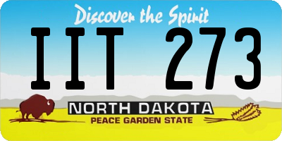 ND license plate IIT273