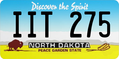 ND license plate IIT275