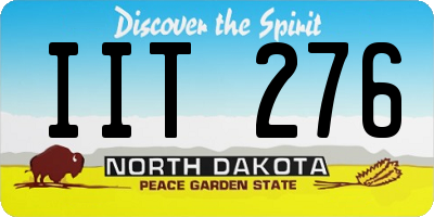 ND license plate IIT276