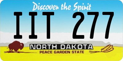 ND license plate IIT277