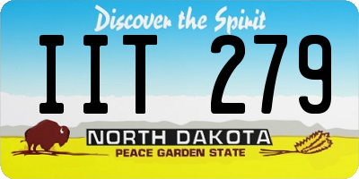 ND license plate IIT279