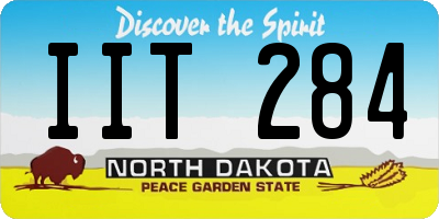 ND license plate IIT284