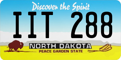ND license plate IIT288