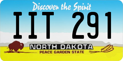 ND license plate IIT291