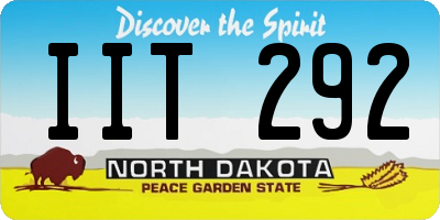 ND license plate IIT292