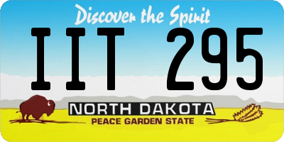 ND license plate IIT295