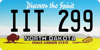 ND license plate IIT299